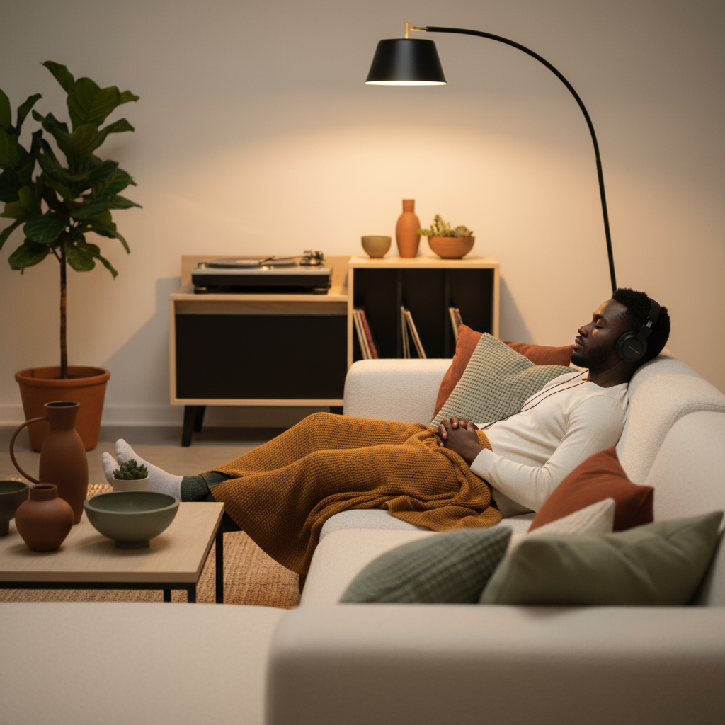 Scene 4 - Listening on the sofa