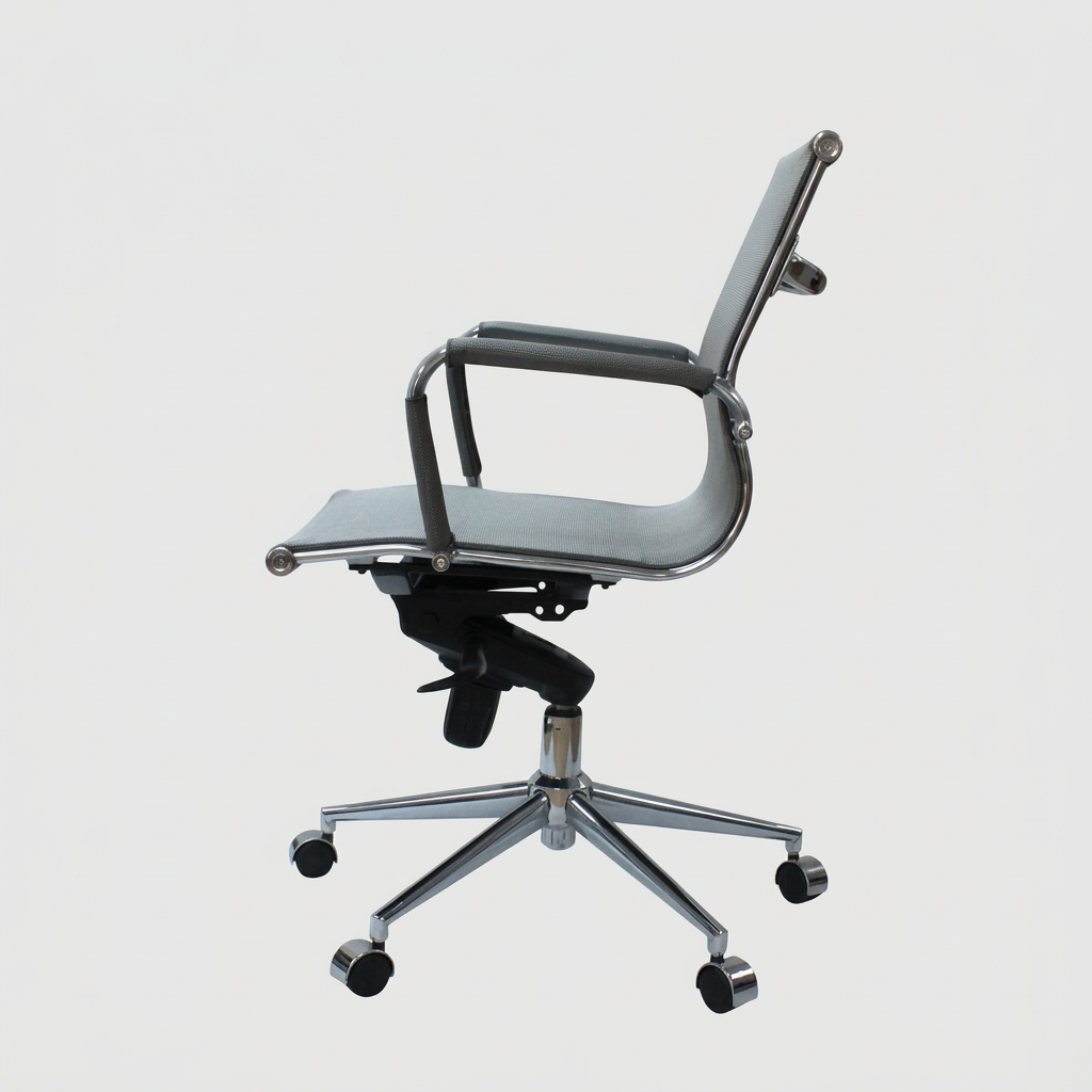 Silla oficina Carson Baja Gris
