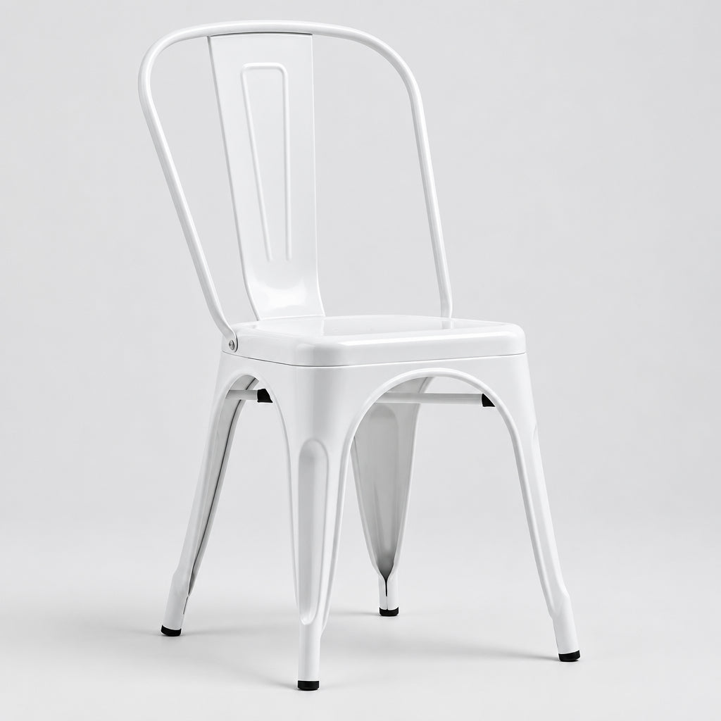 Silla Tolix Blanca - Medular Diseño Sillas de interior