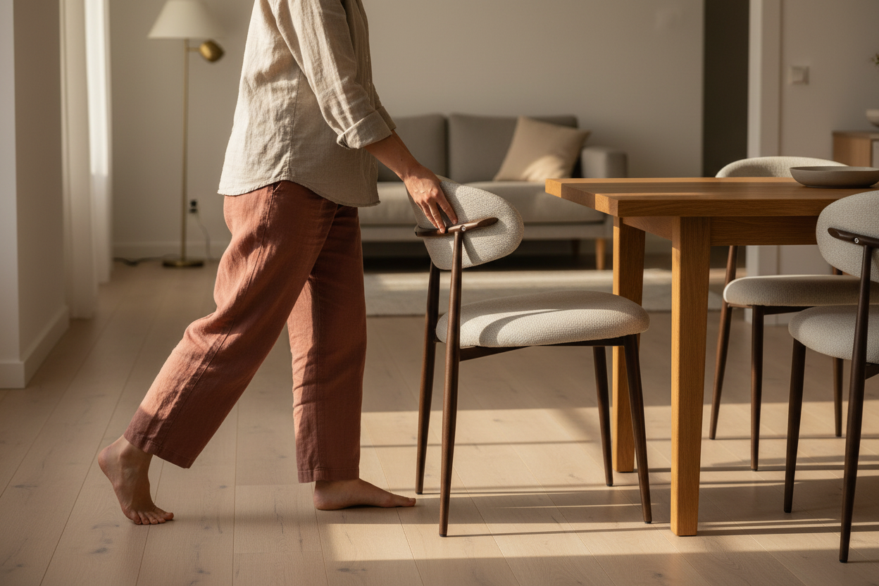 Silla Vera - Persona jalando silla