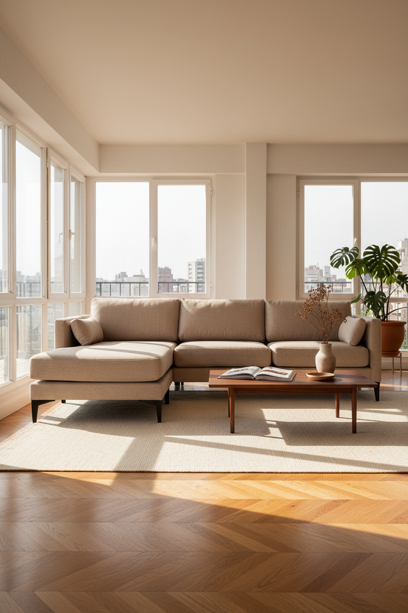 Sofá Seccional Milano Arena — Portrait Editorial