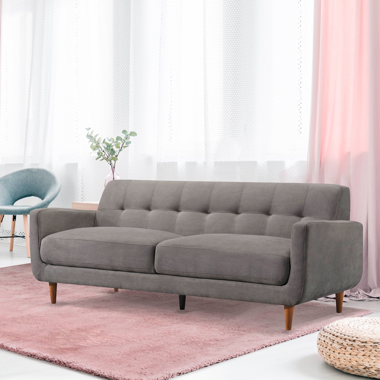 Sofa Milan 3 Cuerpos Gris