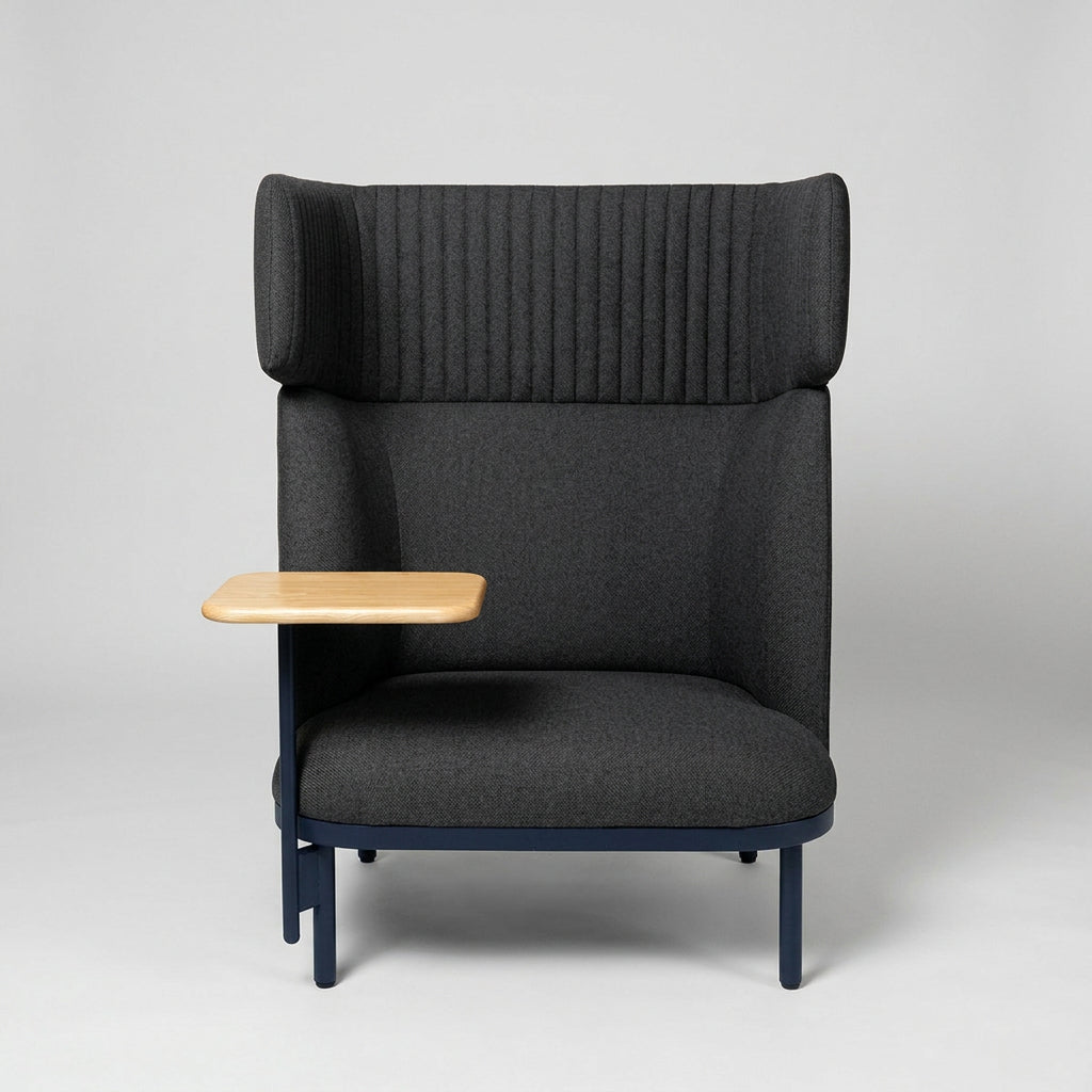 Sofá Soft Seating Alto Madrid Gris Oscuro + Mesa - Medular Diseño Sofás
