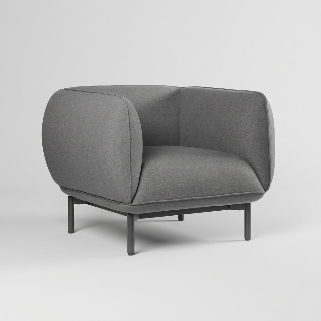 Sofá Soft Seating Sevilla 1C Gris - Medular Diseño Sofás