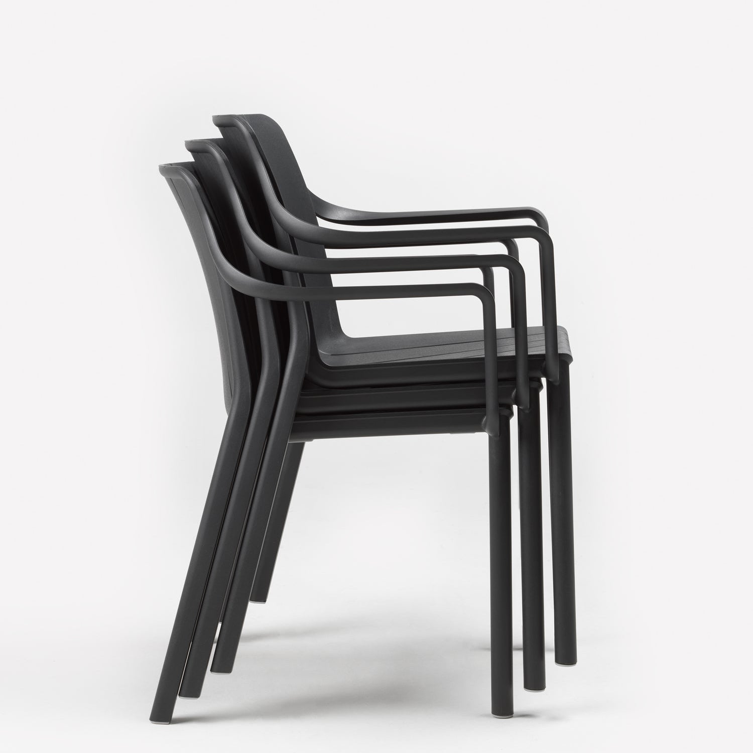 Silla con Apoyabrazos Tiberina Grafito
