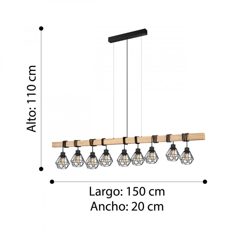 Lámpara colgante Townshend 5 9F