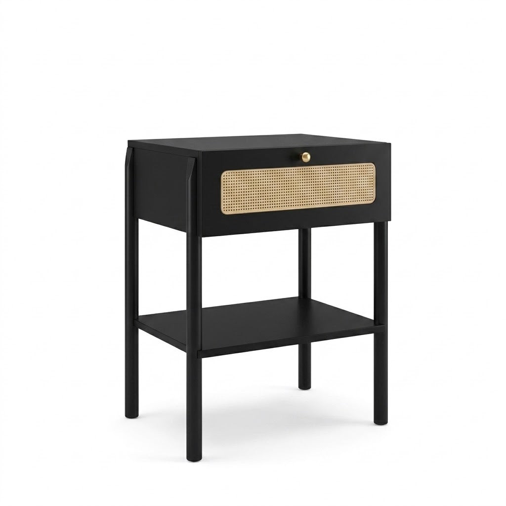 Velador Oslo Ratan Negro