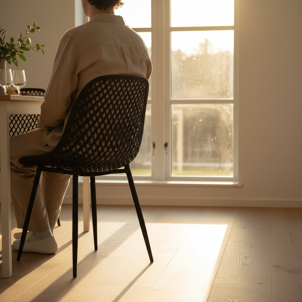 Silla Europa Negra Acolchada