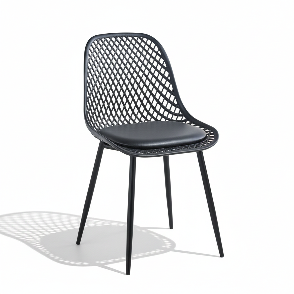 Silla Europa Negra Acolchada