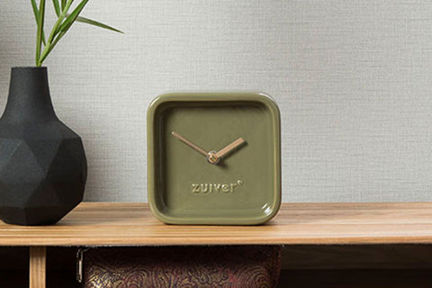 Reloj de mesa Cute Verde