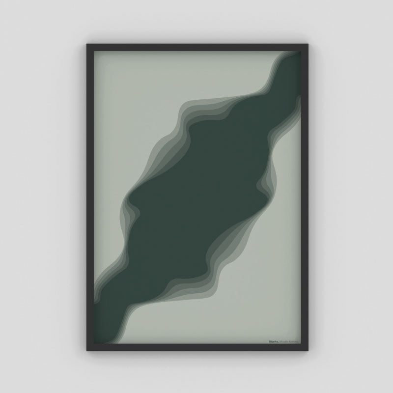 Cuadro Abismo (Dark sea green) por Nicolás Romero - Medular Diseño Cuadros