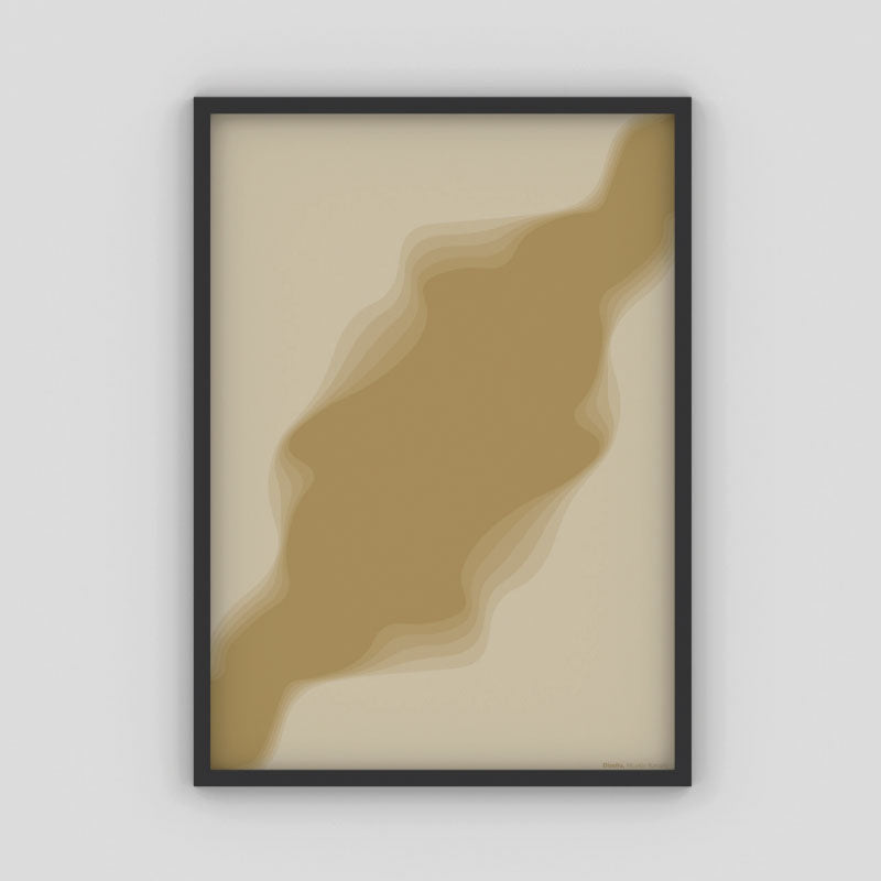 Cuadro Abismo (Goldenrod) por Nicolás Romero - Medular Diseño Cuadros
