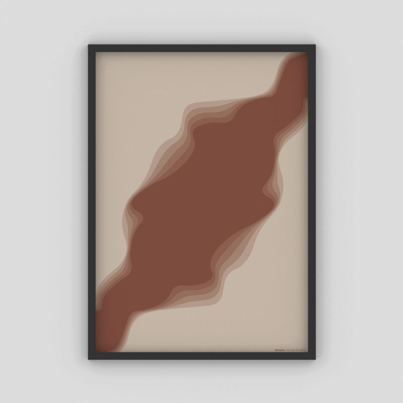 Cuadro Abismo (Indian red) por Nicolás Romero