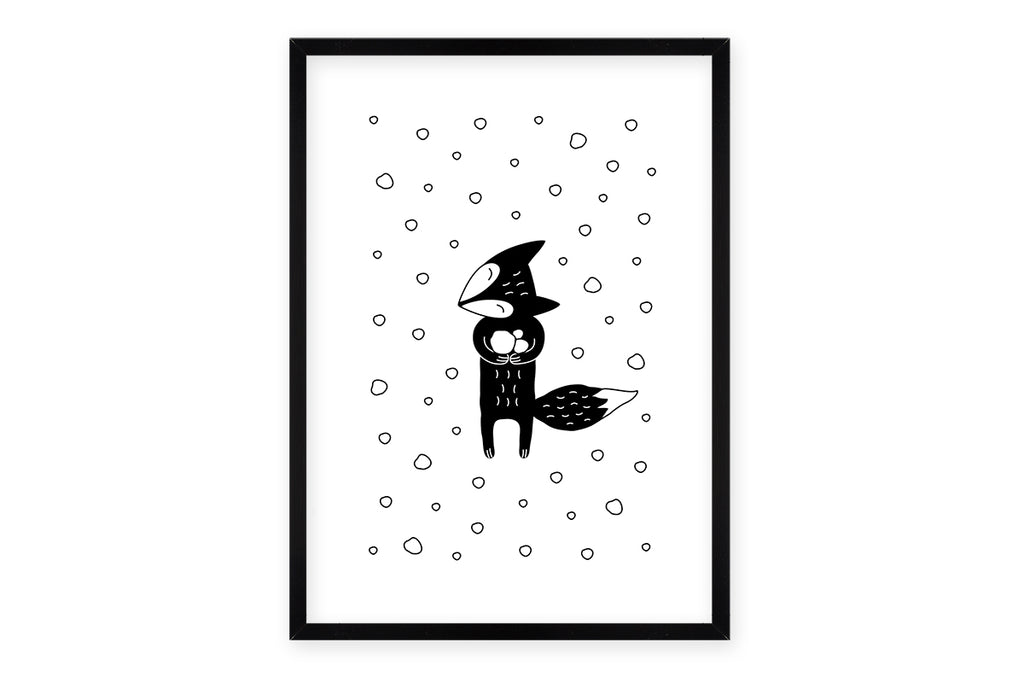 Cuadro Zorro Invernal