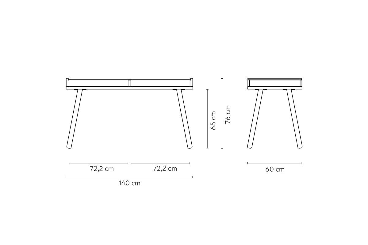 CB Escritorio Aula Natural 140 + Silla Escritorio Quick Blanca