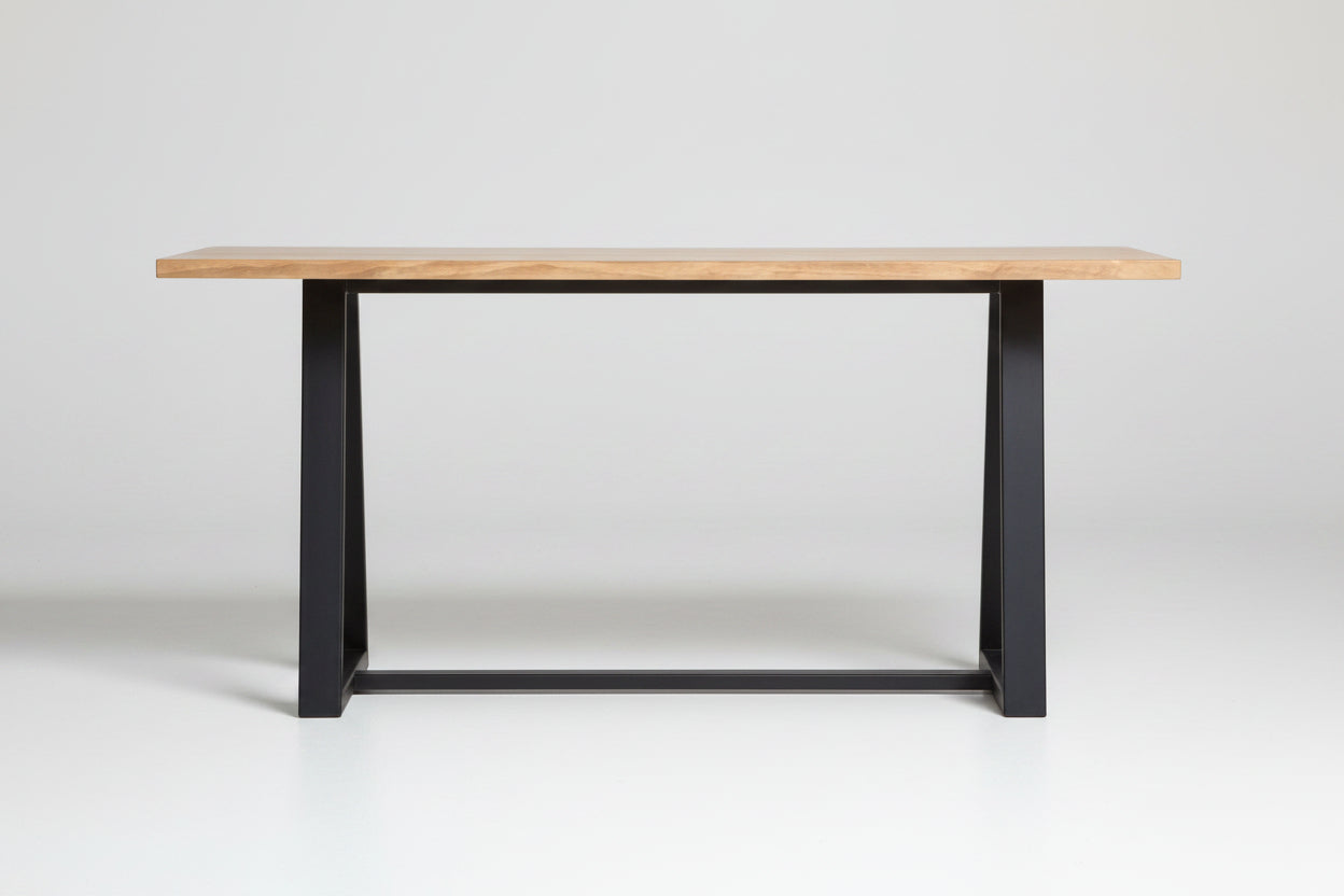 Mesa de Comedor Pablo Natural 8P Base Negra - Medular Diseño Mesas de Comedor