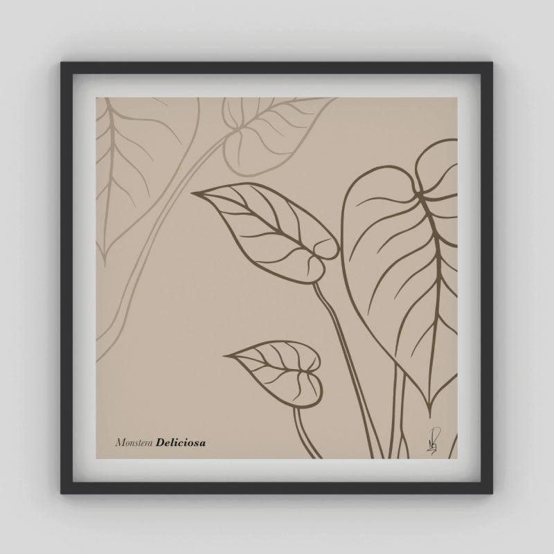 Cuadro Monstera Deliciosa (Goldenrod) por Nicolás Romero - Medular Diseño Cuadros