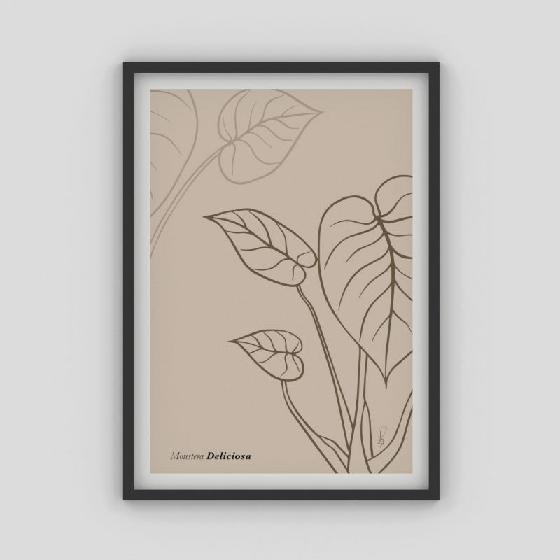 Cuadro Monstera Deliciosa (Goldenrod) por Nicolás Romero - Medular Diseño Cuadros