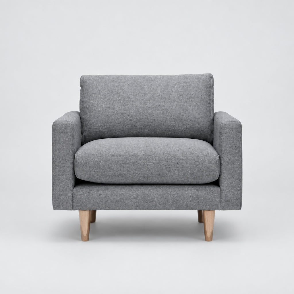 Poltrona Tellum Gris Acero - Medular Diseño Poltronas