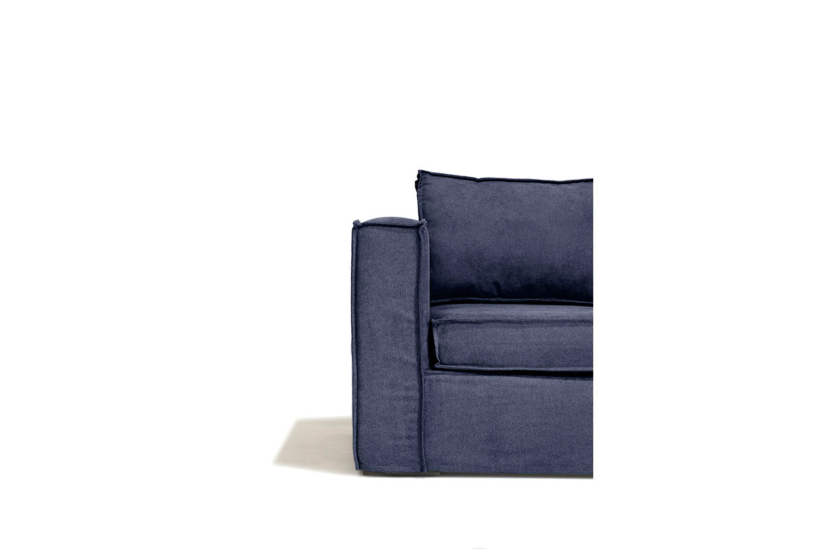 Sofá Trayken Funda Velvet Azul