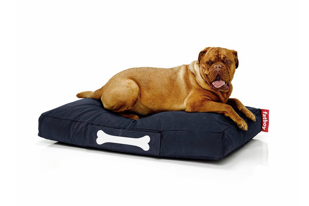 Cama de perro Fatboy Doggielounge Large Stonewashed Dark Blue