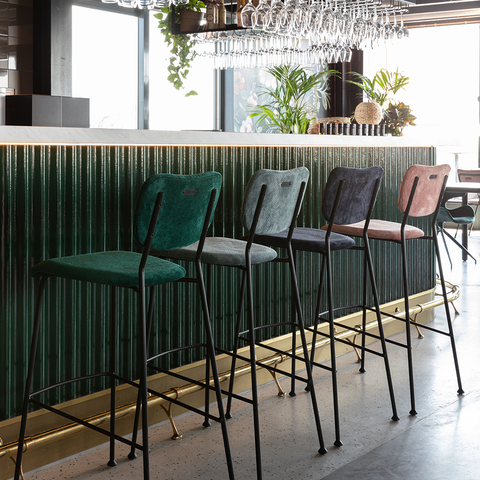Silla alta Counter Benson Verde