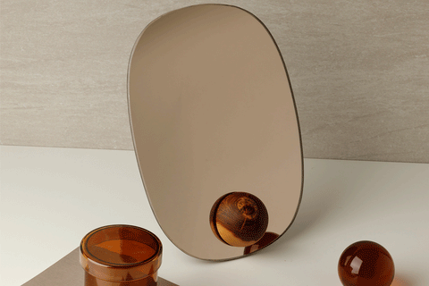 Espejo de Mesa Bronce A01