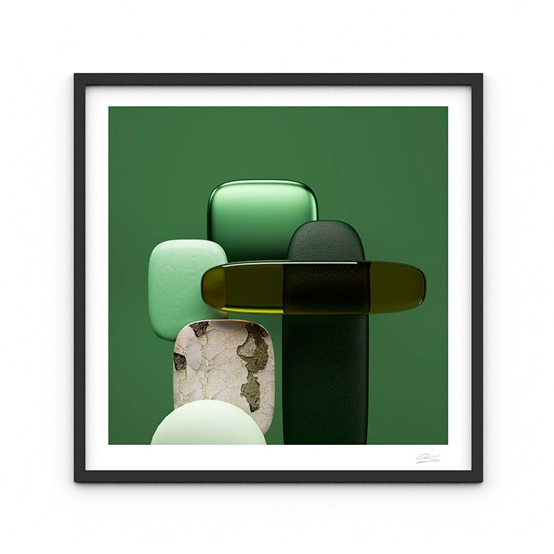 Cuadro Stone Green por Pablo Llanquin