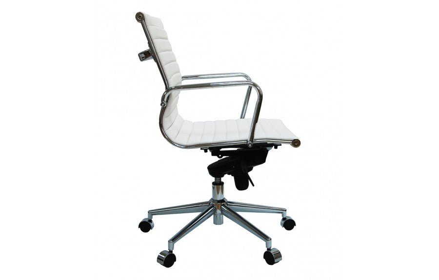 Silla oficina Bishop baja blanca